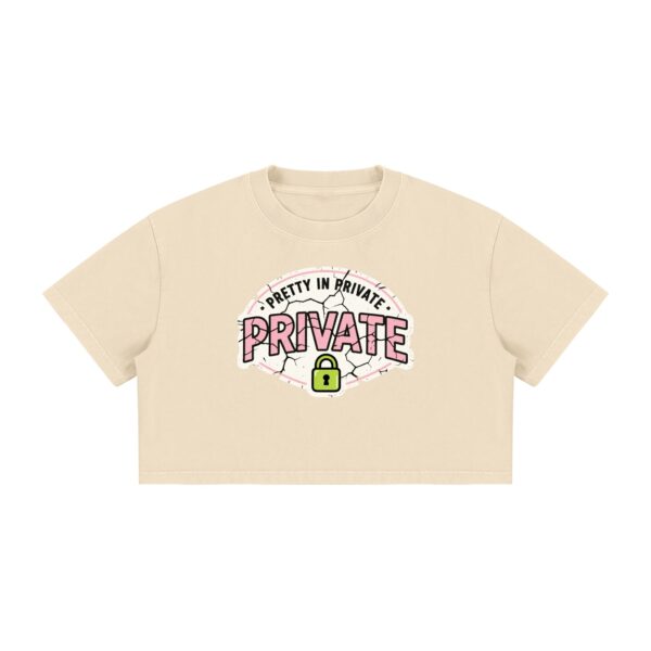 Women’s Mineral Wash Cotton Crop T-Shirt