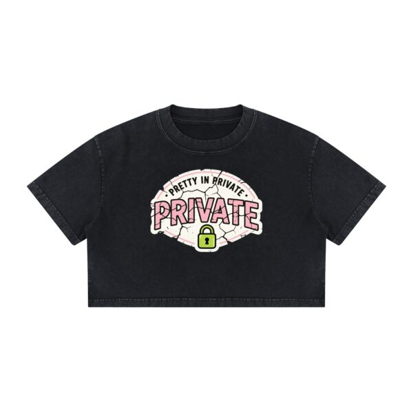 Women’s Mineral Wash Cotton Crop T-Shirt
