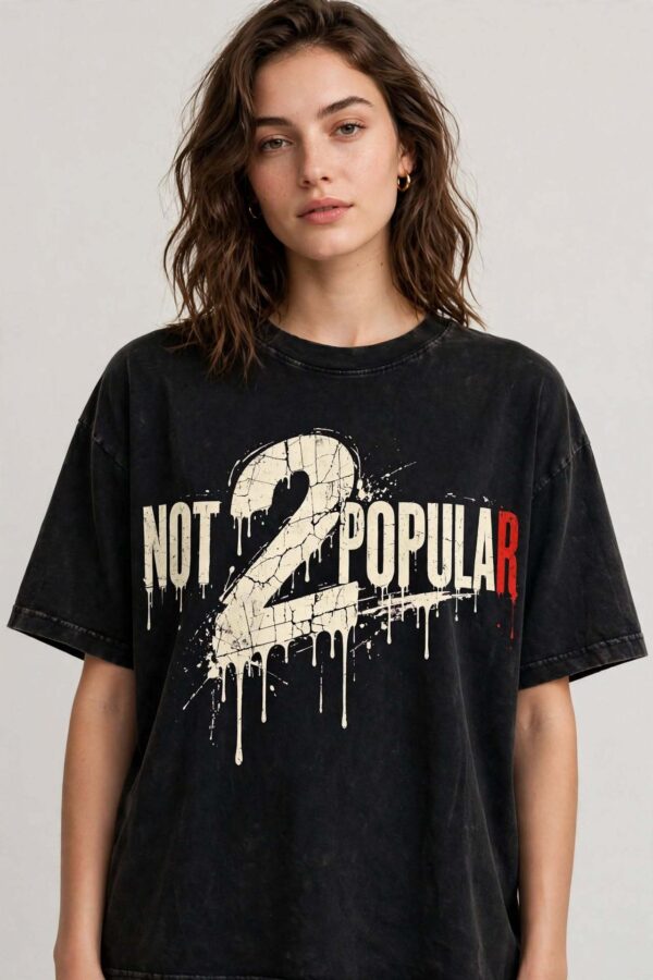Snow Washed Oversized Cotton T-Shirt