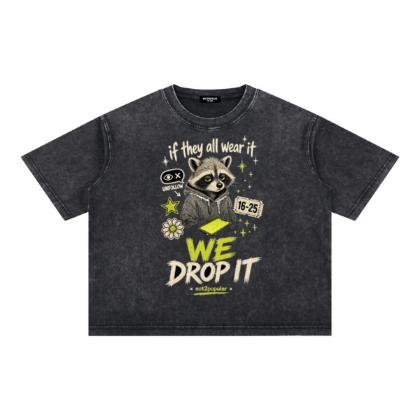 Mineral Wash Boxy Cotton T-Shirt