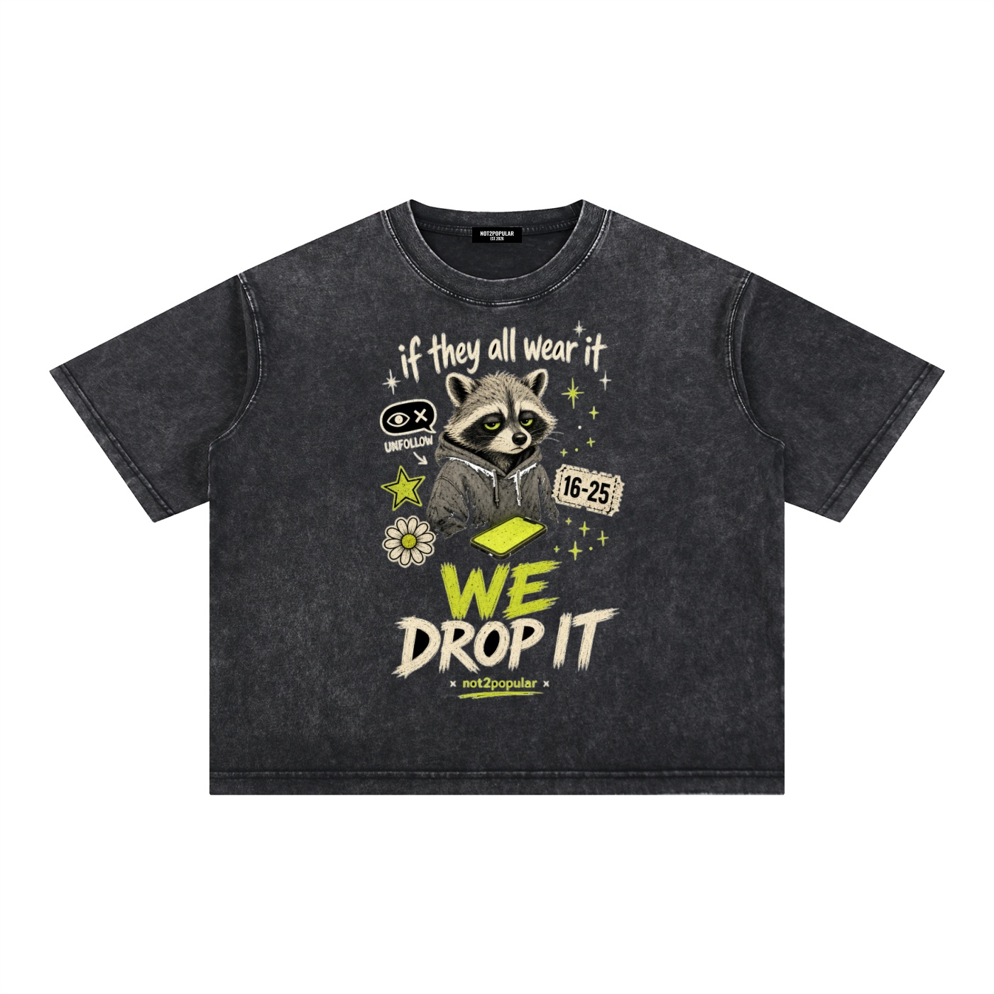 Mineral Wash Boxy Cotton T-Shirt