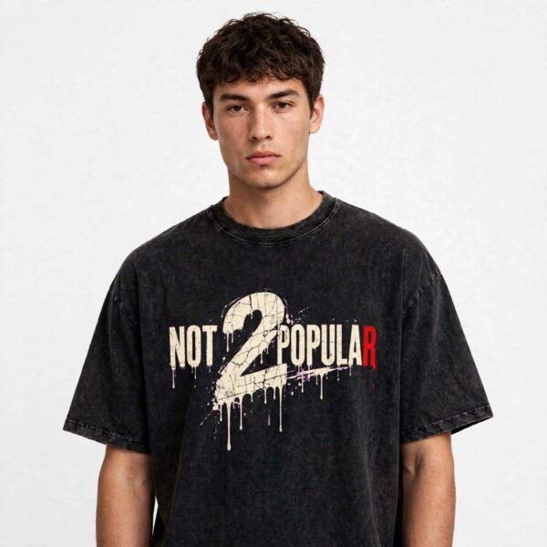 Snow Washed Oversized Cotton T-Shirt