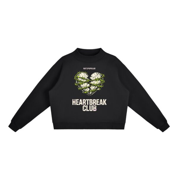 Essential Fleece Mock-Neck Crew Sweatshirt