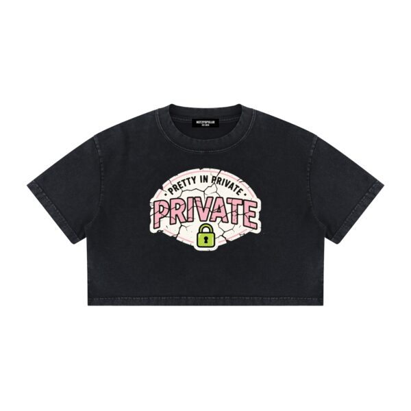 Women’s Mineral Wash Cotton Crop T-Shirt