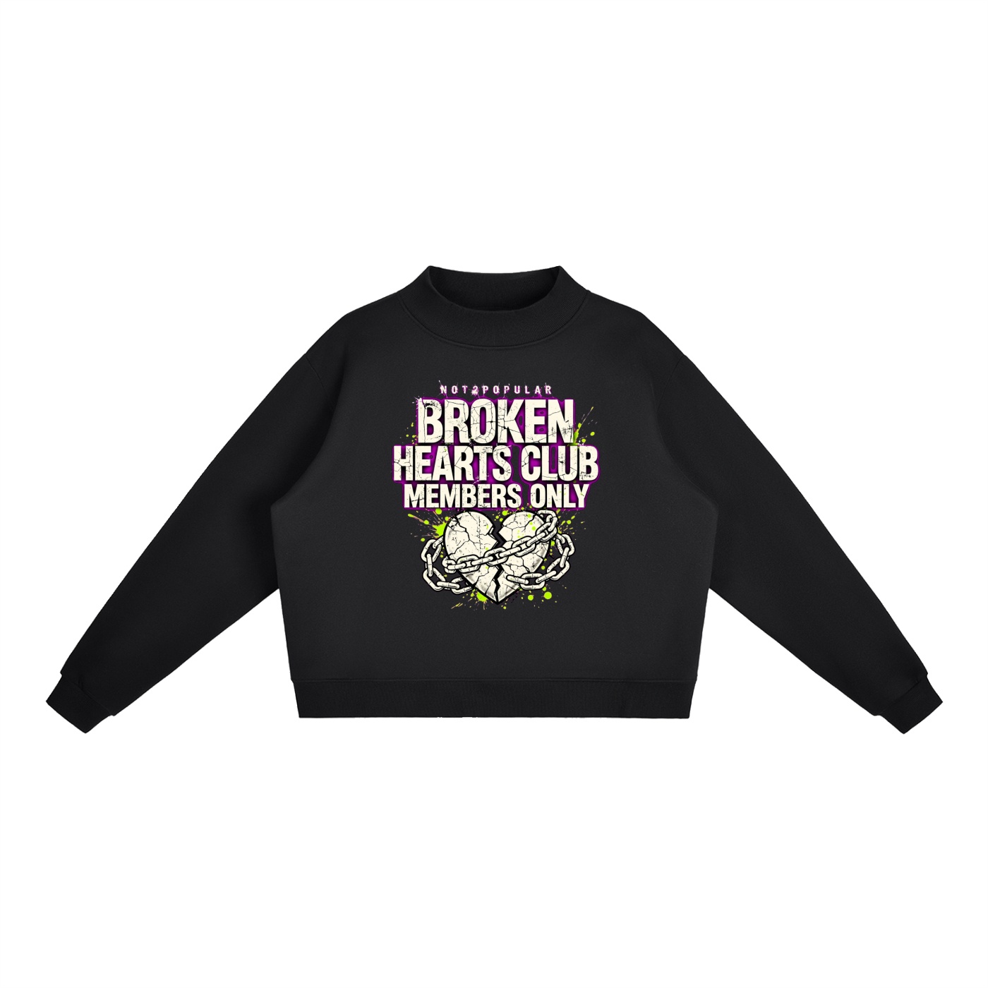 Essential Fleece Mock-Neck Crew Sweatshirt
